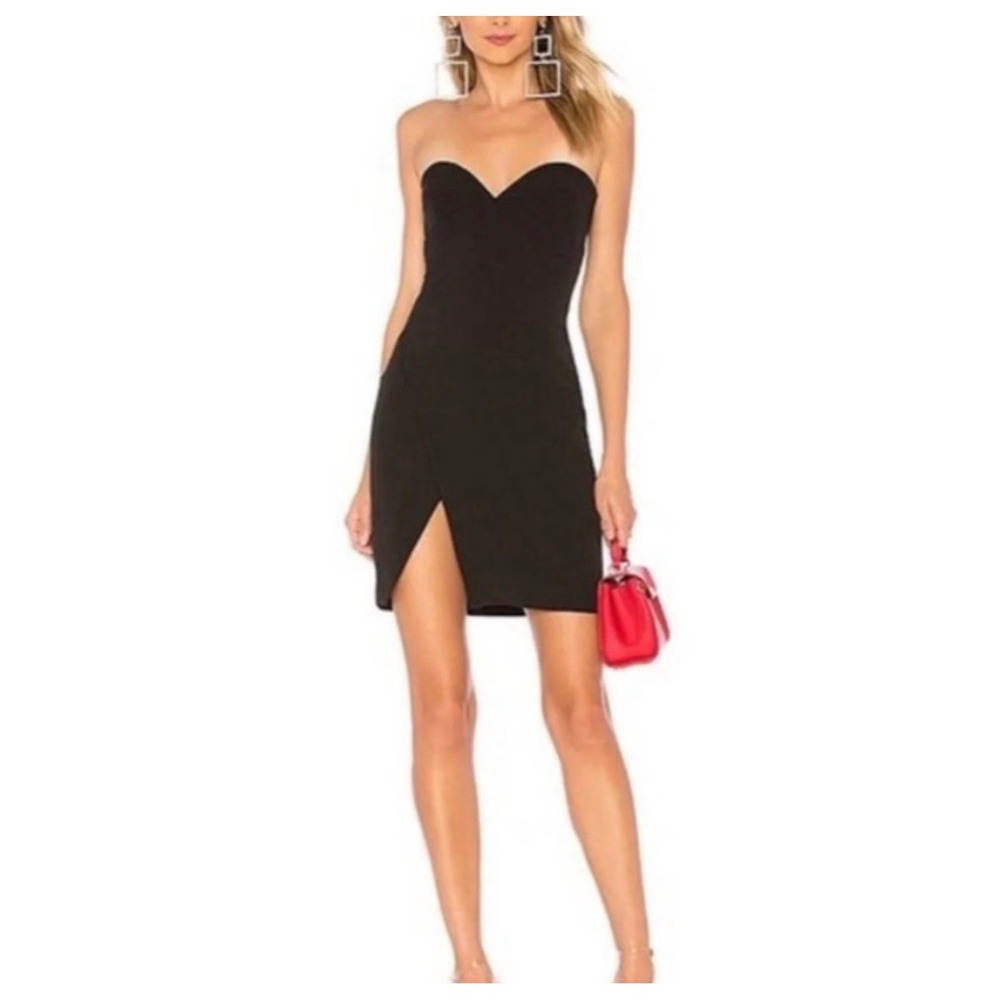 Chrissy Teigen x REVOLVE Dress Women S BlackStrapless Tulip Wrap Skirt